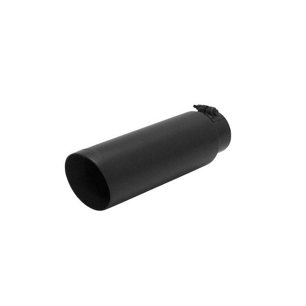 Flowmaster EXHAUST TIP, LOGO EMBOSSED, SS, BLACK CERAMIC COATED, DOUBLE
